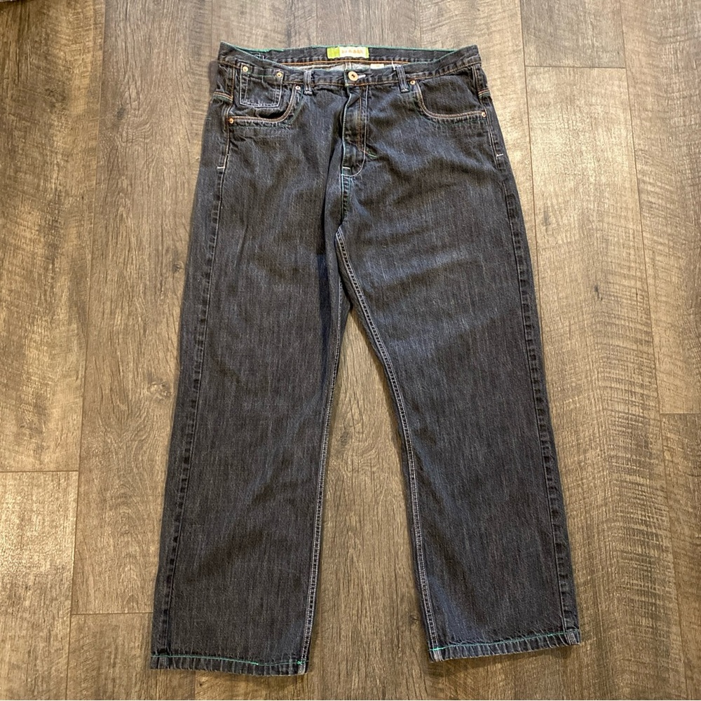 Vintage Y2K PJ Mark Baggy Jeans Jnco Style Wide Leg Embroidered Pocket Size 42